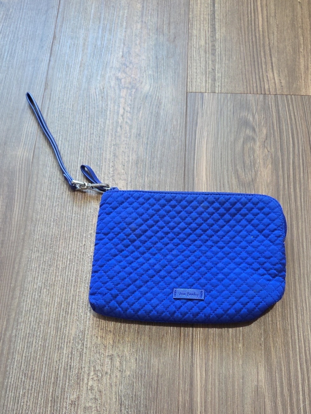 Vera Bradley Royal Blue Quilted Wristlet